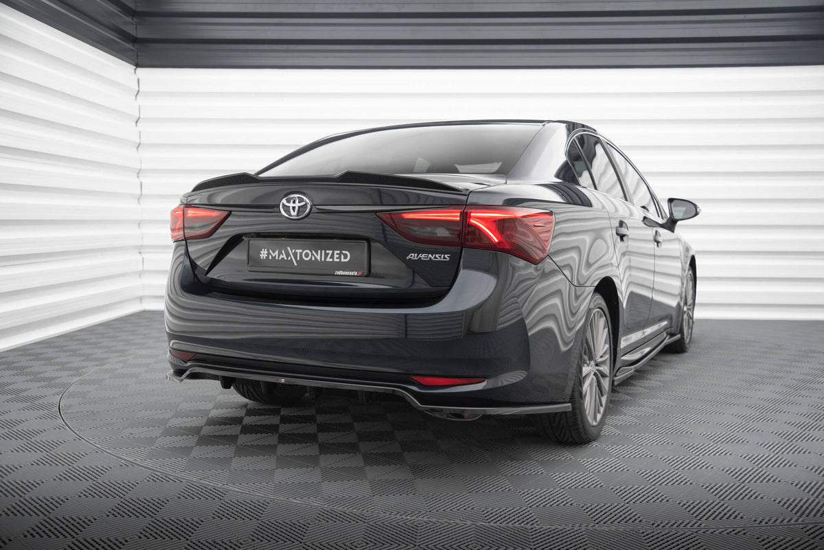 Street+ Mittlerer Diffusor RACE passend für Toyota Avensis Limousine Mk3 Facelift schwarz Hochglanz – Ansicht 1