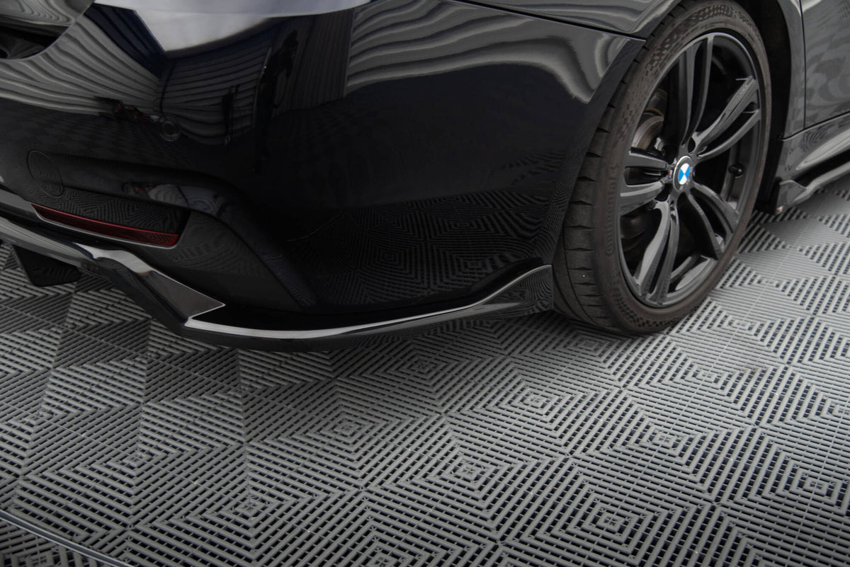 Street+ Mittlerer Diffusor RACE passend für BMW 4er Coupe / Gran Coupe / Cabrio M-Paket F32 / F36 / F33 schwarz Hochglanz – Ansicht 3