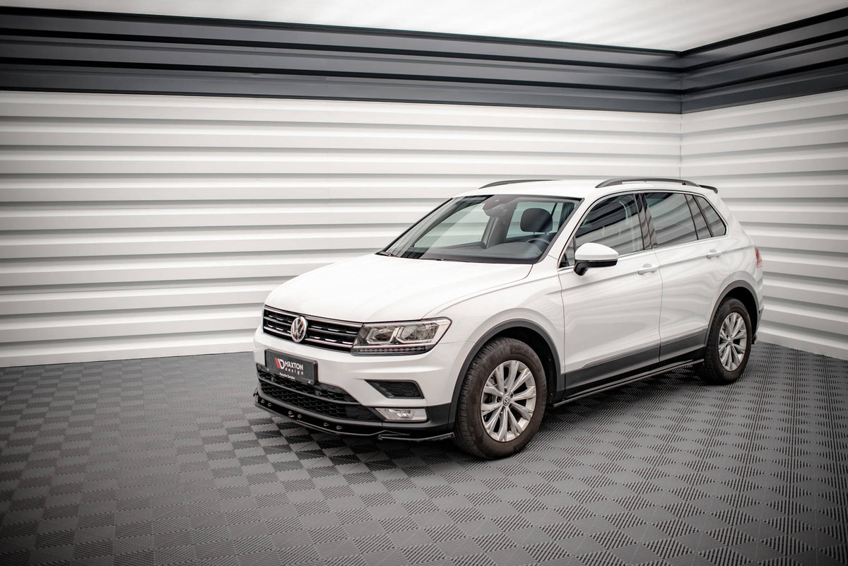 Street+ Seitenschweller Leisten passend für VW Tiguan Mk2 schwarz Hochglanz – Ansicht 3