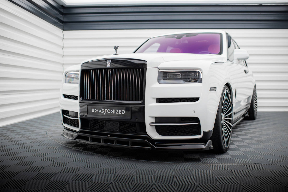 Street+ Spoilerlippe Front Ansatz passend für Rolls Royce Cullinan schwarz Hochglanz – Ansicht 3