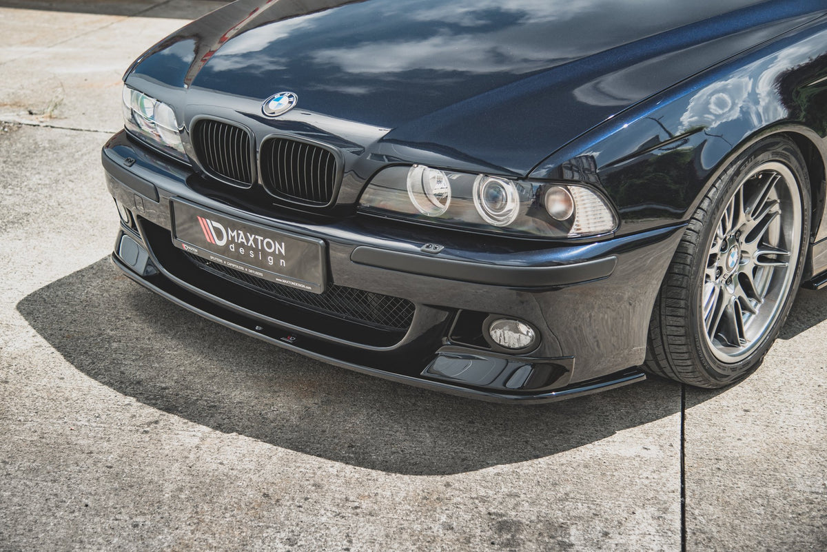 Street+ Spoilerlippe Front Ansatz passend für Seite + Street+ Spoilerlippe Front Ansatz passend für BMW M5  / 5 M-Paket E39 schwarz Hochglanz – Ansicht 5