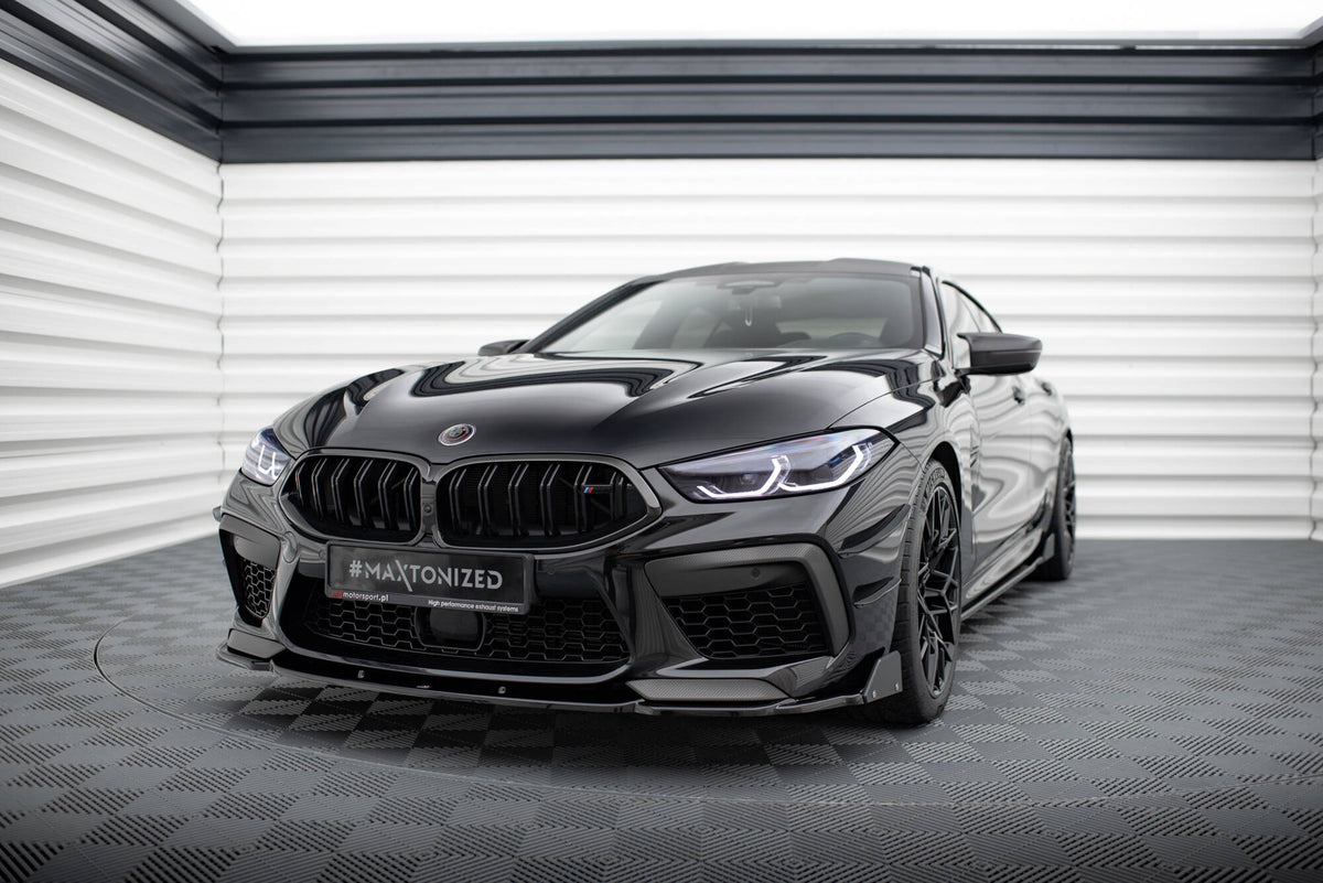 Street+ Spoilerlippe Front Ansatz V.1 + Flaps passend für BMW M8  Gran Coupe F93 / Coupe F92 – Ansicht 3