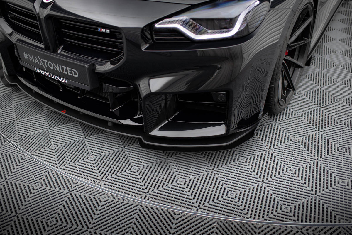 Front Stoßstange Flaps passend für BMW M2 G87 schwarz Hochglanz – Ansicht 3