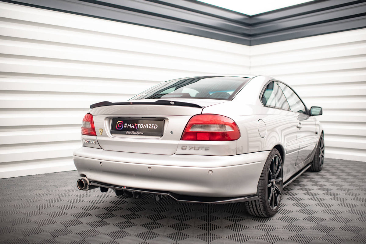 Street+ Mittlerer Diffusor RACE passend für Volvo C70 Mk1 schwarz Hochglanz – Ansicht 1