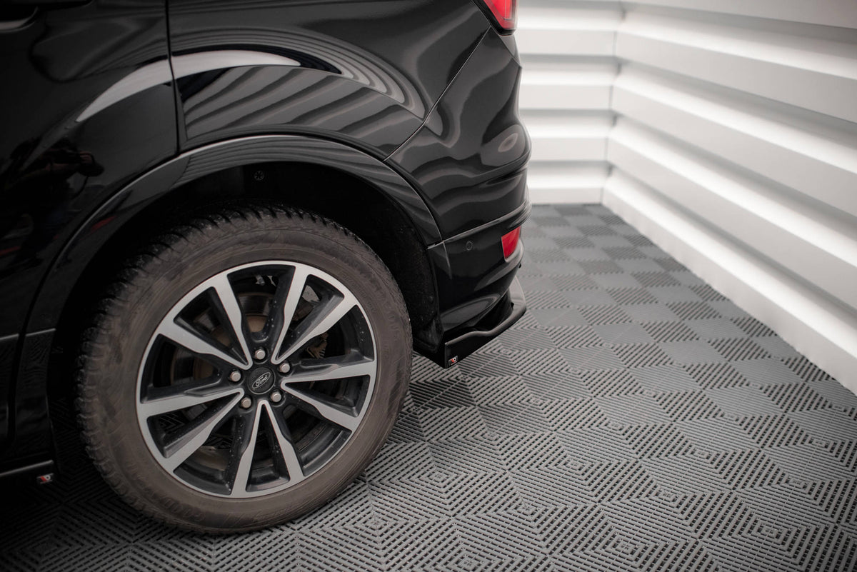 Heck Ansatz Flaps Diffusor passend für Ford Escape ST-Line Mk3 schwarz Hochglanz – Ansicht 4