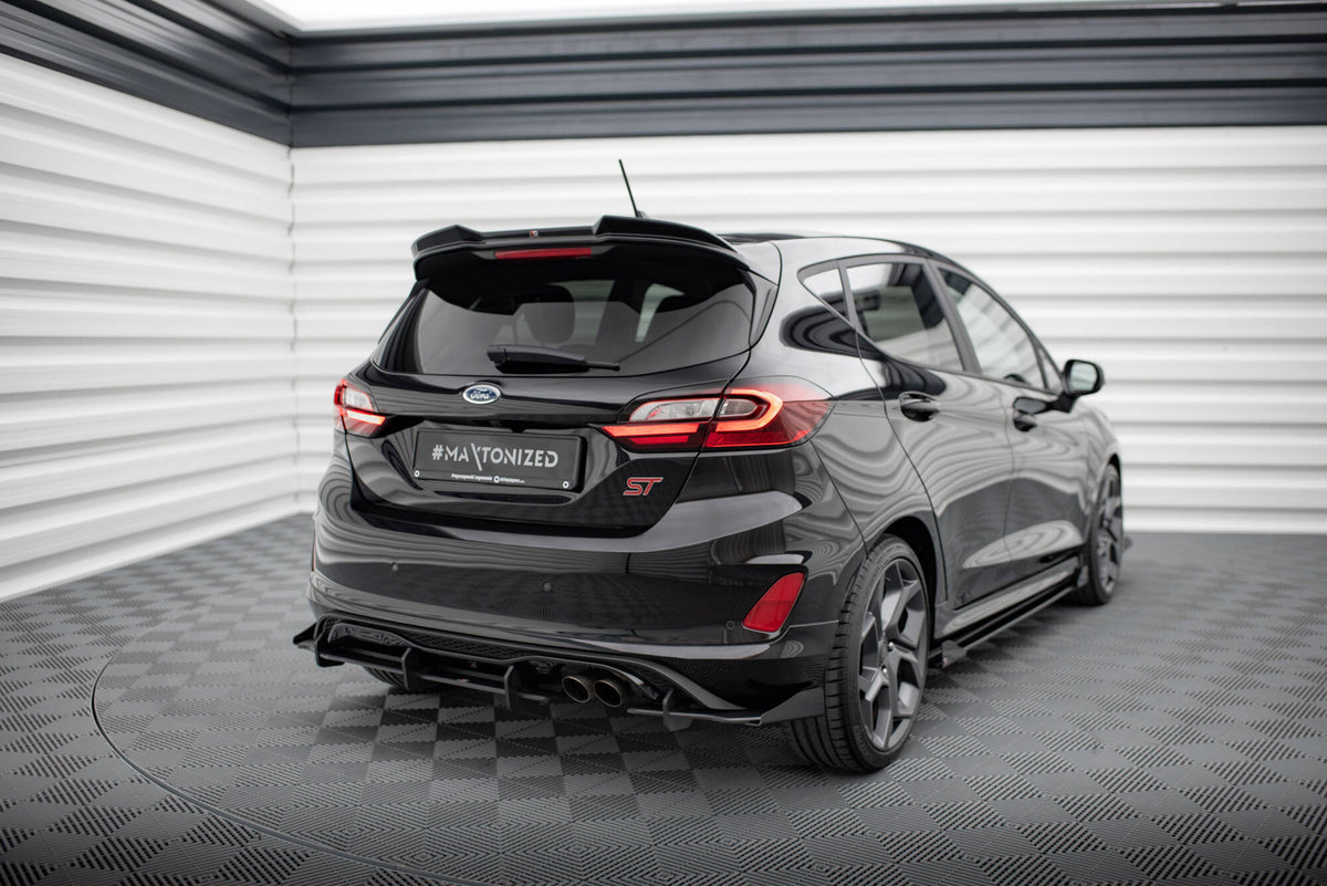 Street Pro Diffusor Heck Ansatz + Flaps passend für Ford Fiesta Mk8 ST  schwarz Hochglanz – Ansicht 1