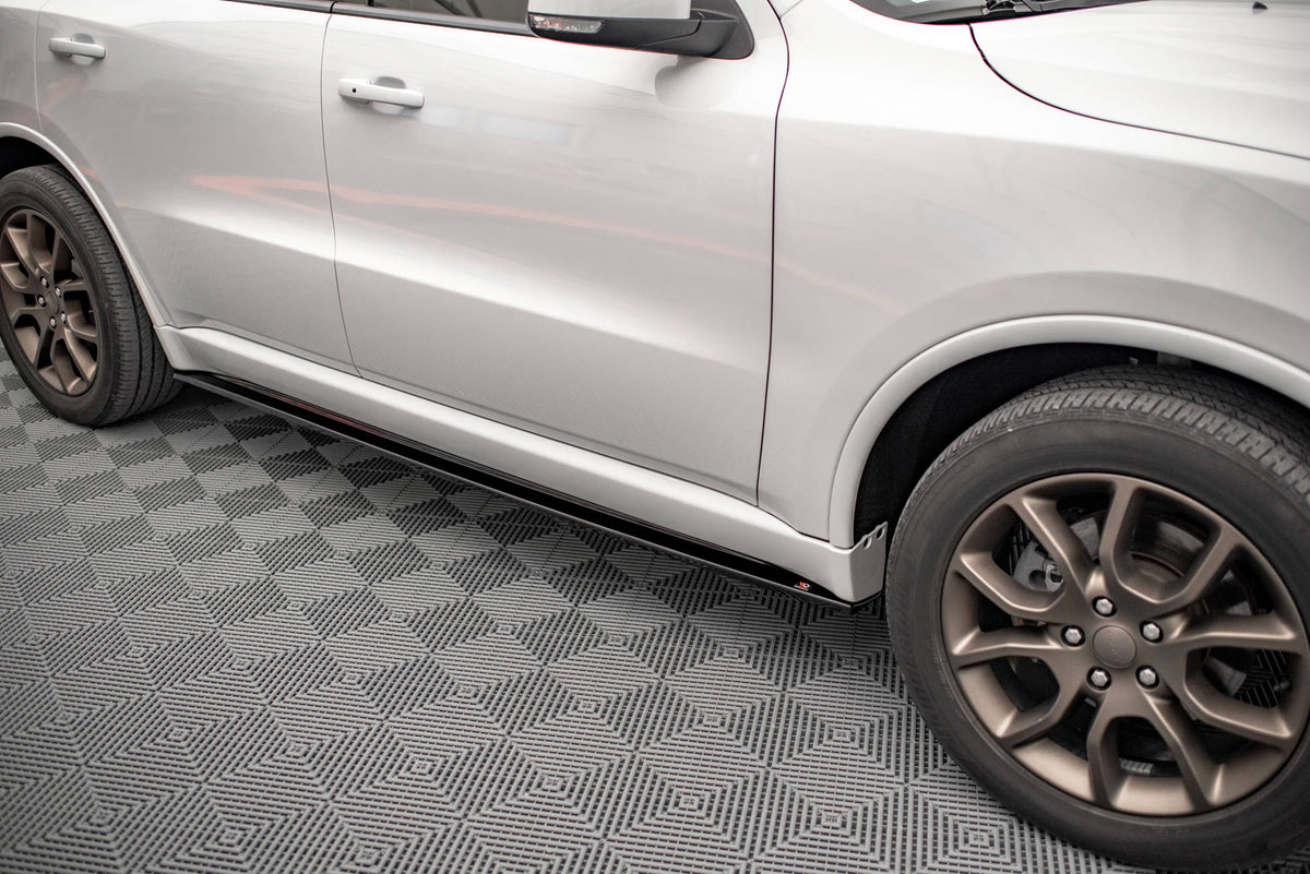 Street+ Seitenschweller Leisten passend für Dodge Durango RT Mk3 schwarz Hochglanz – Ansicht 3