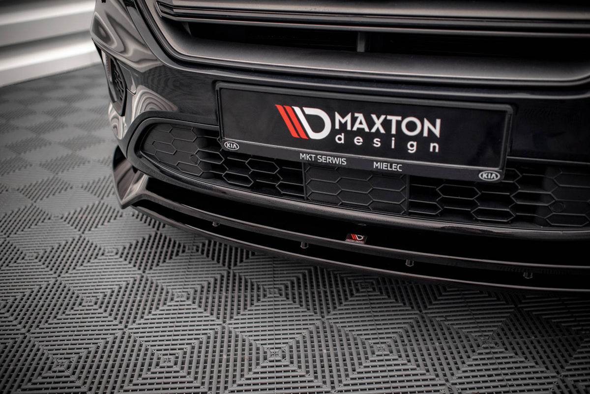 Street+ Spoilerlippe Front Ansatz V.1 passend für Ford Escape ST-Line Mk3 schwarz Hochglanz – Ansicht 4