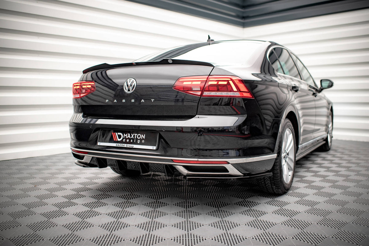 Heckspoiler Lippe VW Passat Limousine B8 Facelift schwarz Hochglanz – Ansicht 1