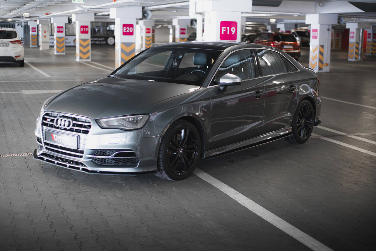 Street Pro Street+ Spoilerlippe Front Ansatz passend für Audi S3 / A3 S-Line Limousine 8V – Ansicht 5