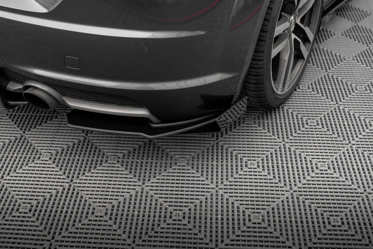 Street Pro Heck Ansatz Flaps Diffusor + Flaps passend für Audi TT S-Line 8S schwarz Hochglanz – Ansicht 4