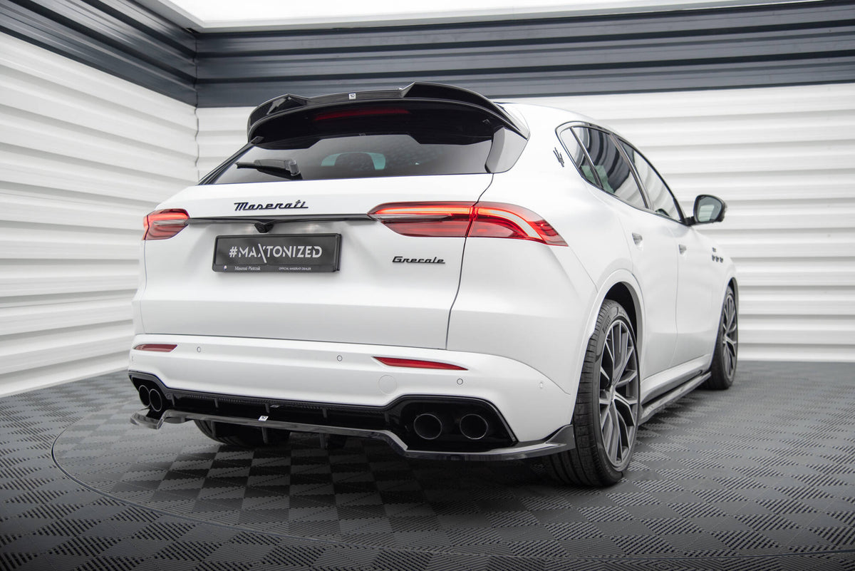 Heckspoiler Lippe 3D Maserati Grecale GT / Modena Mk1 schwarz Hochglanz – Ansicht 1