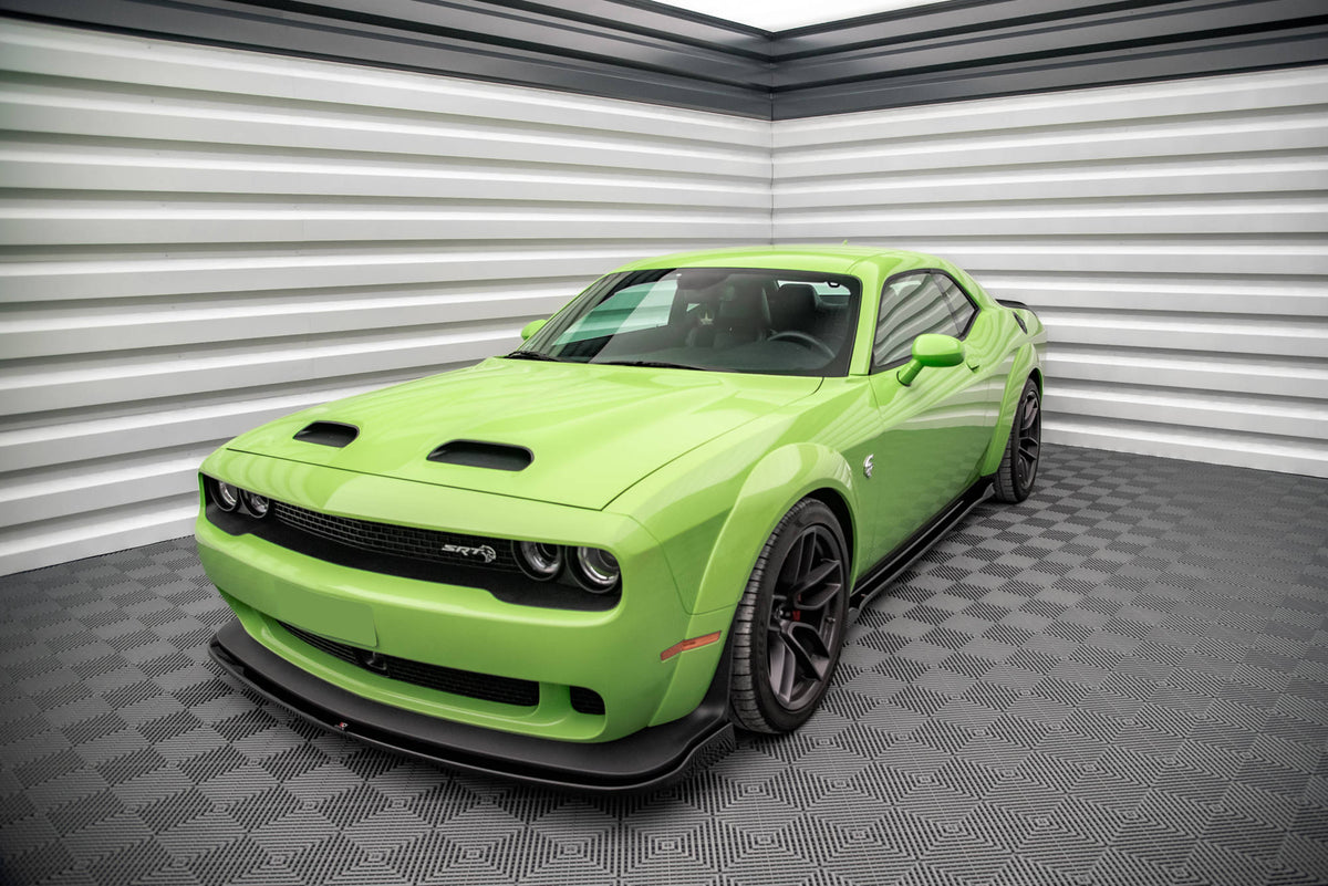 Street+ Seitenschweller Leisten passend für Dodge Challenger SRT Hellcat Widebody Mk3 schwarz Hochglanz – Ansicht 3