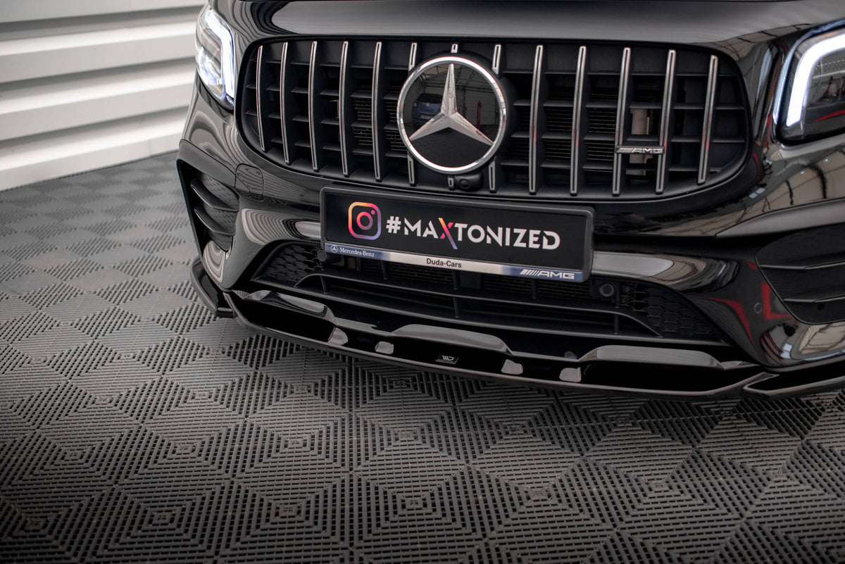 Street+ Spoilerlippe Front Ansatz V.2 passend für Mercedes-AMG GLB 35 / AMG-Line X247 schwarz Hochglanz – Ansicht 3
