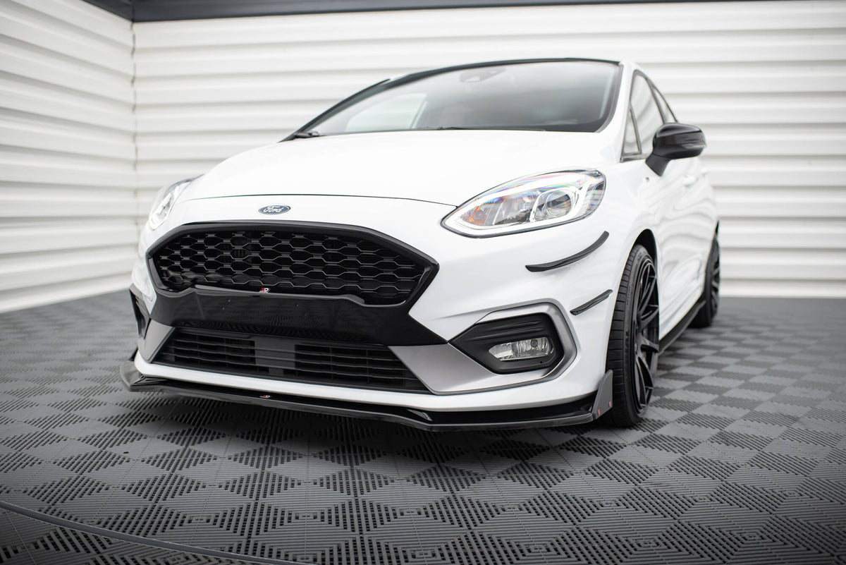 Street+ Spoilerlippe Front Ansatz V.4 + Flaps passend für Ford Fiesta ST / ST-Line – Ansicht 4