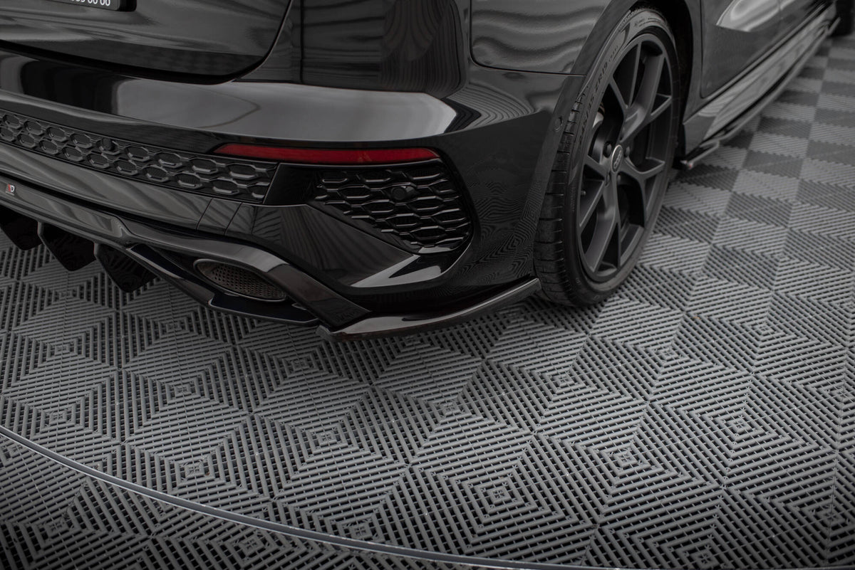 Heck Ansatz Flaps Diffusor V.2 passend für Audi RS3 Sportback 8Y schwarz Hochglanz – Ansicht 4