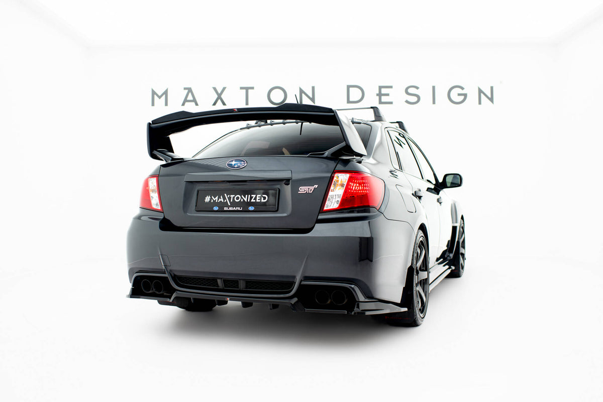 Heckspoiler Lippe Subaru Impreza WRX STI Mk3 Facelift schwarz Hochglanz – Ansicht 1