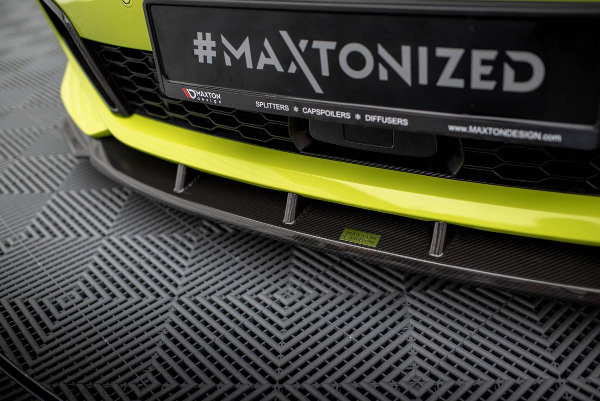 Prepreg Carbon Fiber Street+ Spoilerlippe Front Ansatz passend für BMW 1er M-Paket / M135i / 128ti F40 – Ansicht 5