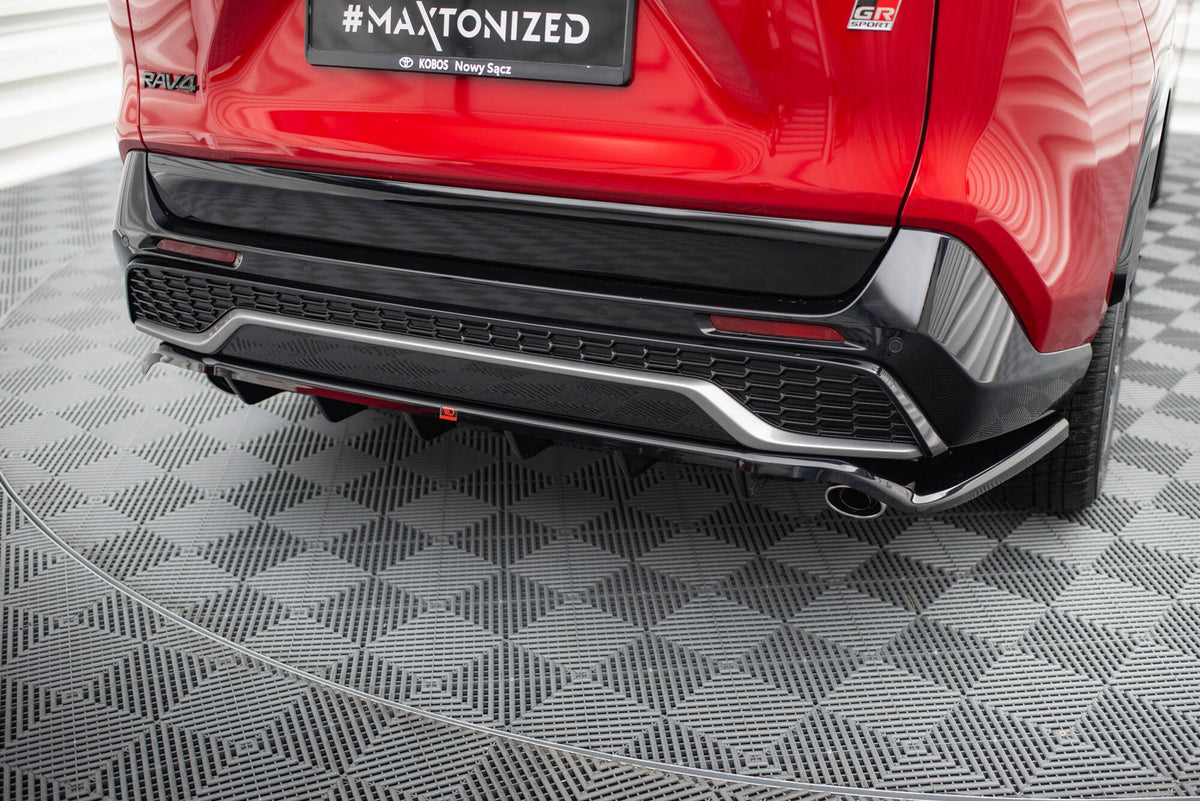 Street+ Mittlerer Diffusor RACE passend für Toyota RAV4 GR Sport Mk5 schwarz Hochglanz – Ansicht 1