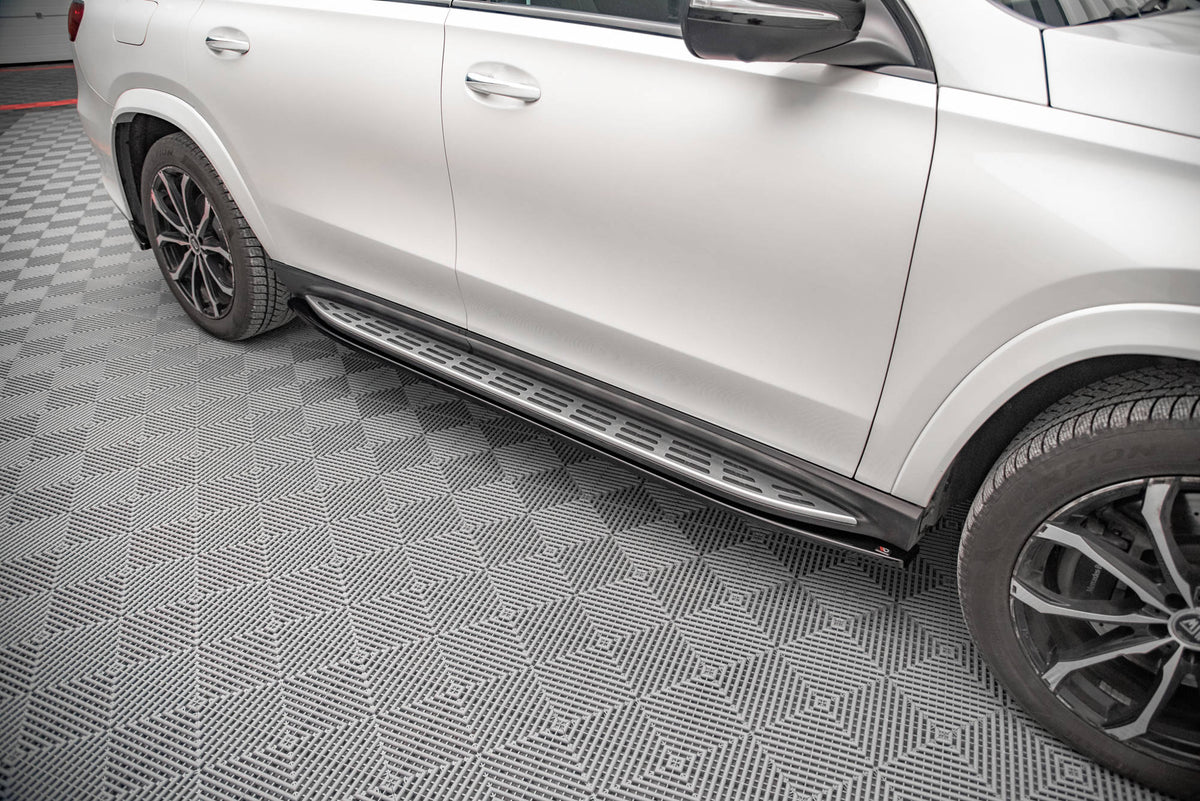 Street+ Seitenschweller Leisten passend für V.1 passend für Mercedes-Benz GLS AMG-Line X167 / X167 Facelift schwarz Hochglanz – Ansicht 4