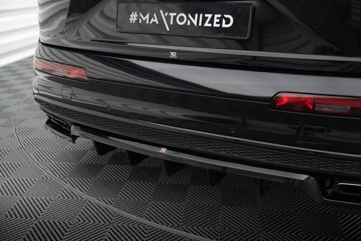 Street+ Mittlerer Diffusor RACE passend für Audi SQ7 / Q7 S-Line Mk2 schwarz Hochglanz – Ansicht 3