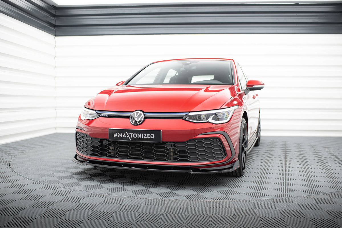 Street+ Spoilerlippe Front Ansatz V.3 + Flaps passend für VW Golf GTI / GTE / GTD / R-Line Mk8 – Ansicht 3