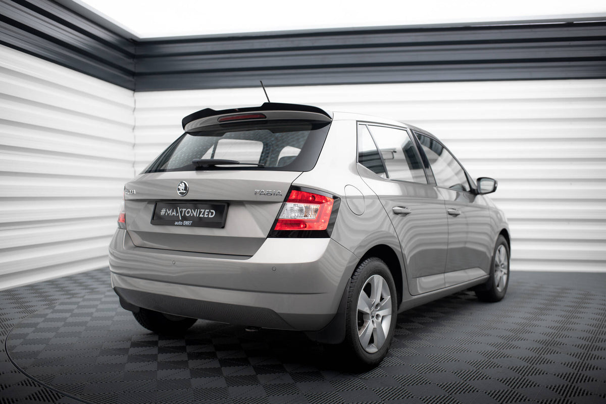 Heckspoiler Lippe Skoda Fabia Hatchback Mk3 schwarz Hochglanz – Ansicht 1