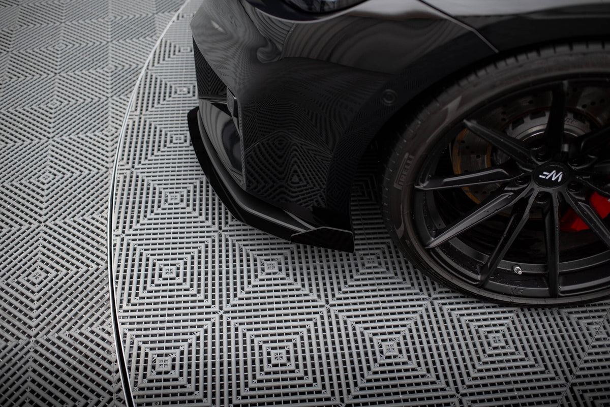 Front Stoßstange Flaps passend für BMW M2 G87 schwarz Hochglanz – Ansicht 4