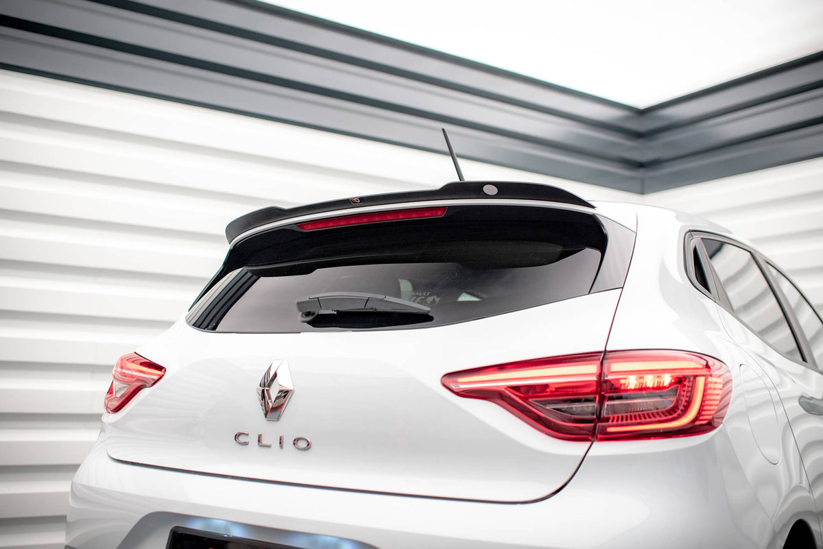 Heckspoiler Lippe Renault Clio Mk5 schwarz Hochglanz – Ansicht 3