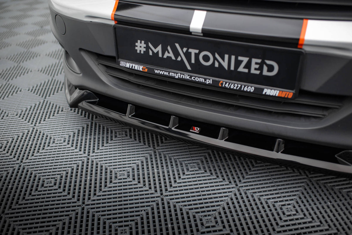 Street+ Spoilerlippe Front Ansatz passend für Ford Transit Courier Mk1 schwarz Hochglanz – Ansicht 3