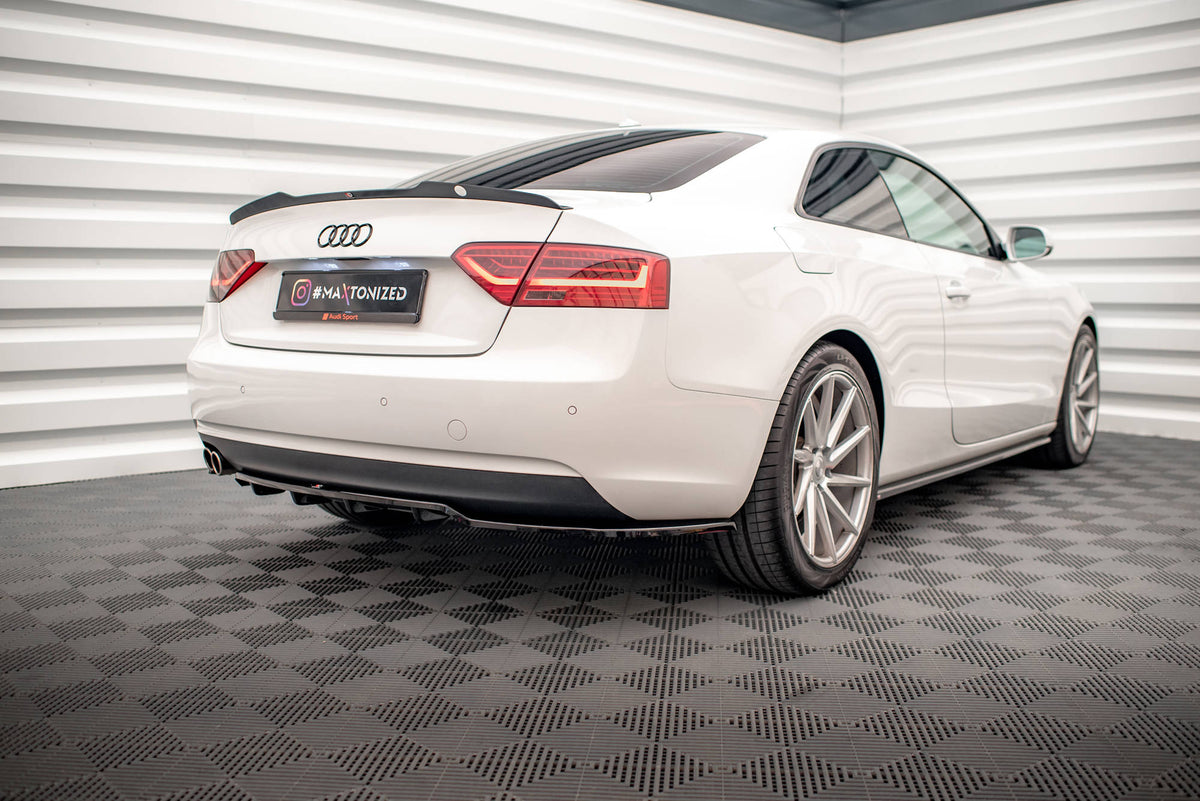 Street+ Mittlerer Diffusor RACE passend für Audi A5 Coupe 8T Facelift schwarz Hochglanz – Ansicht 6