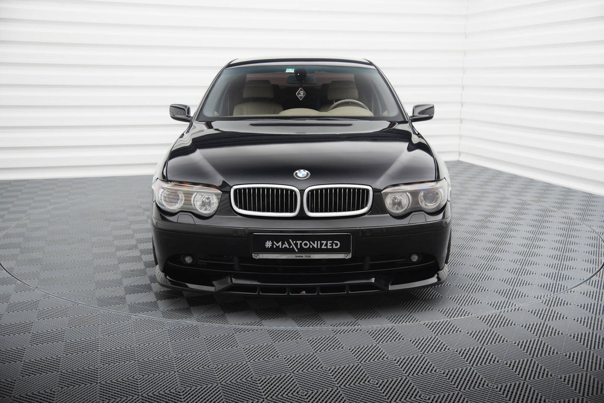 Street+ Spoilerlippe Front Ansatz passend für BMW 7 E65 schwarz Hochglanz – Ansicht 1