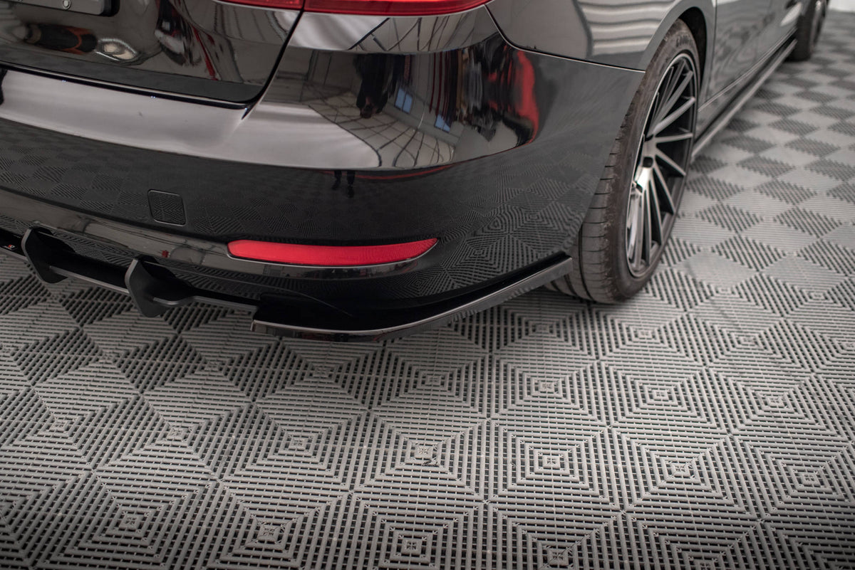 Heck Ansatz Flaps Diffusor passend für BMW 3er GT F34 schwarz Hochglanz – Ansicht 3