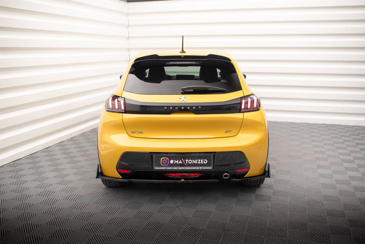 Heck Ansatz Flaps Diffusor V.1 + Flaps passend für Peugeot 208 GT Mk2 – Ansicht 1