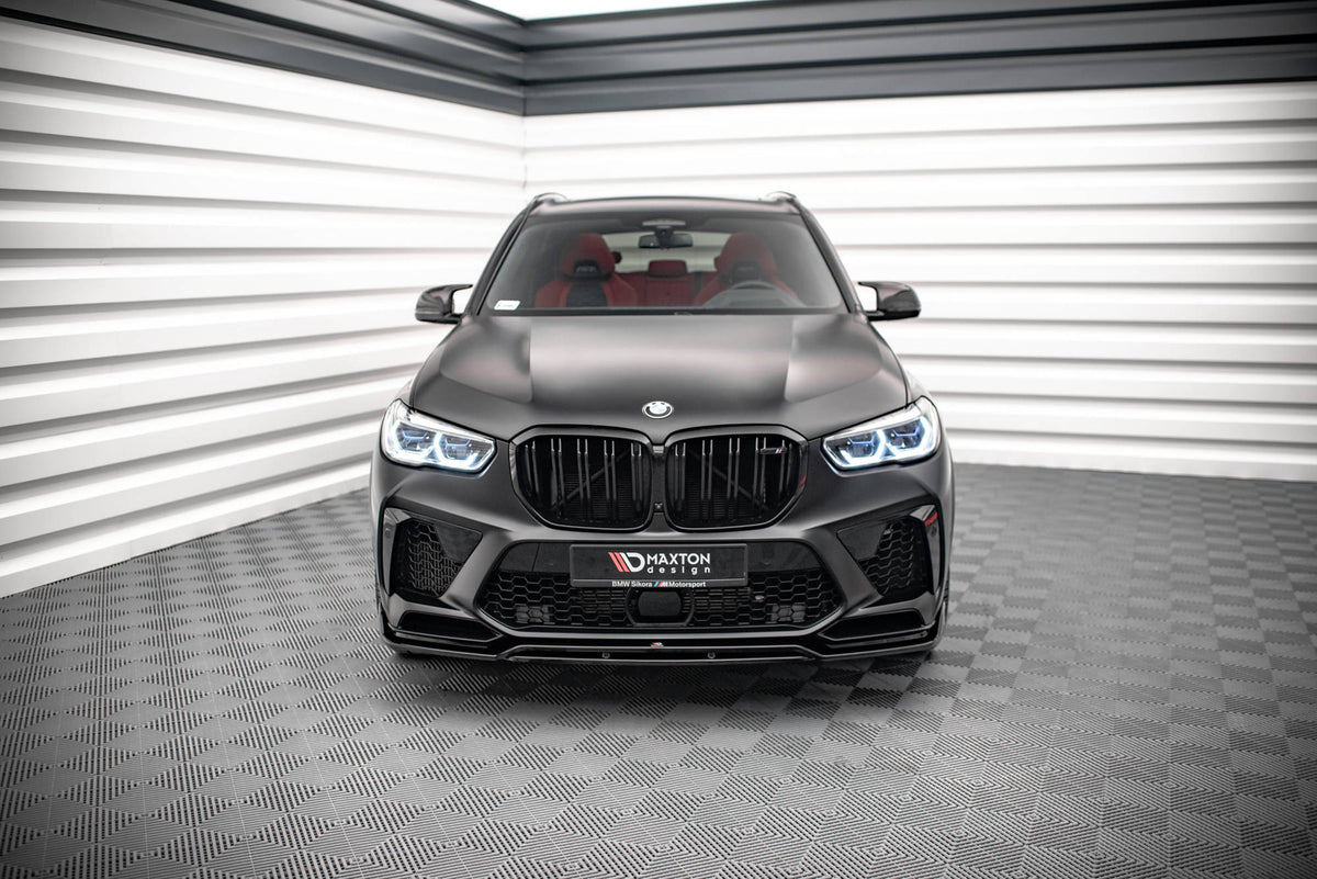 Street+ Spoilerlippe Front Ansatz V.3 passend für BMW  X5M F95 schwarz Hochglanz – Ansicht 1