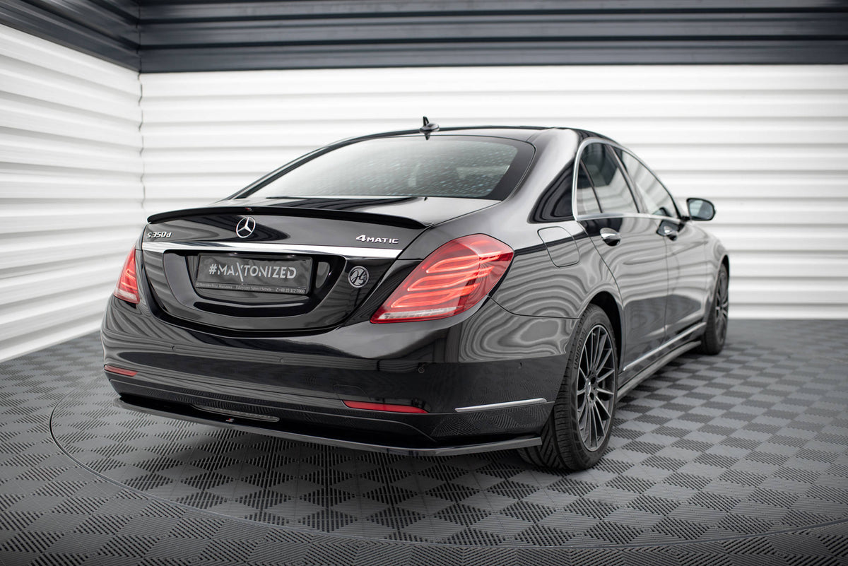 Heckansatz V.1 Mercedes-Benz S W222 schwarz Hochglanz – Ansicht 1