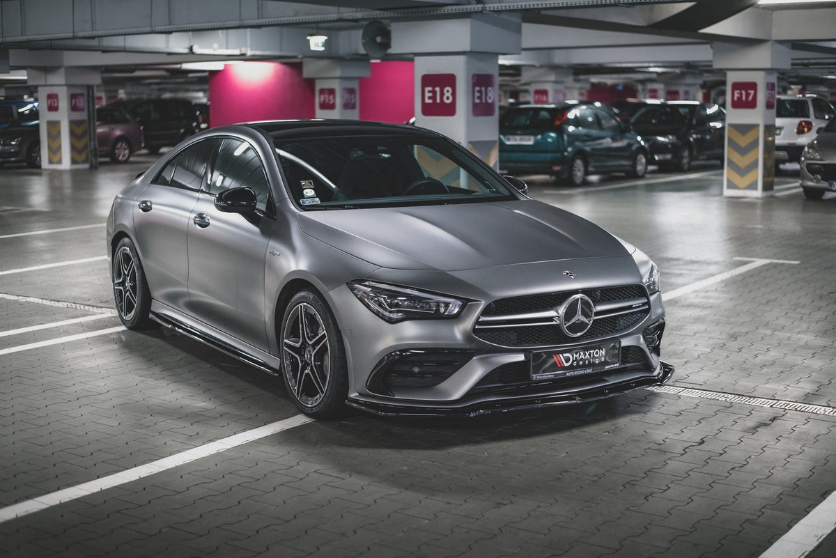 Street+ Seitenschweller Leisten passend für Mercedes-AMG CLA 35 / 45 C118 schwarz Hochglanz – Ansicht 4