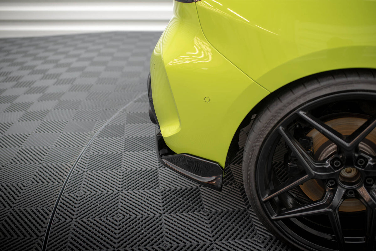Heck Ansatz Flaps Diffusor passend für V.9 BMW 1er M-Paket / M135i F40 schwarz Hochglanz – Ansicht 4