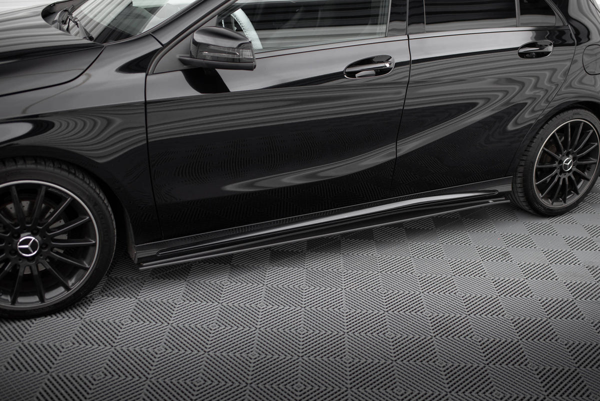 Street Pro Street+ Seitenschweller Leisten passend für Mercedes-Benz A AMG-Line W176 Facelift – Ansicht 4
