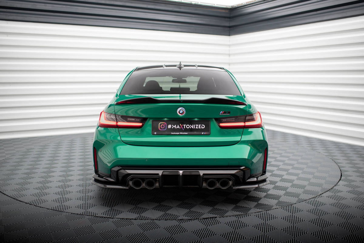 Prepreg Carbon Fiber Heck Ansatz Flaps Diffusor passend für BMW M3 Limousine / Touring G80 / G81 – Ansicht 1