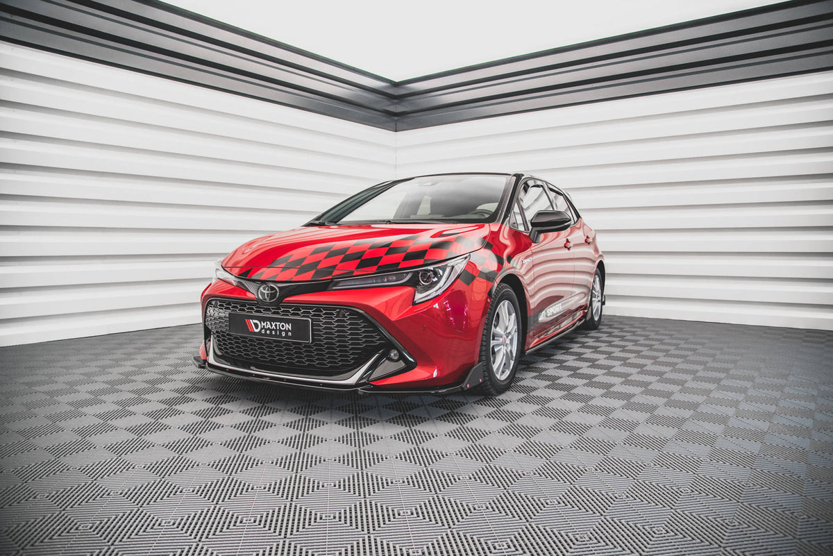 Street+ Spoilerlippe Front Ansatz V.1 + Flaps passend für Toyota Corolla GR Sport XII – Ansicht 3