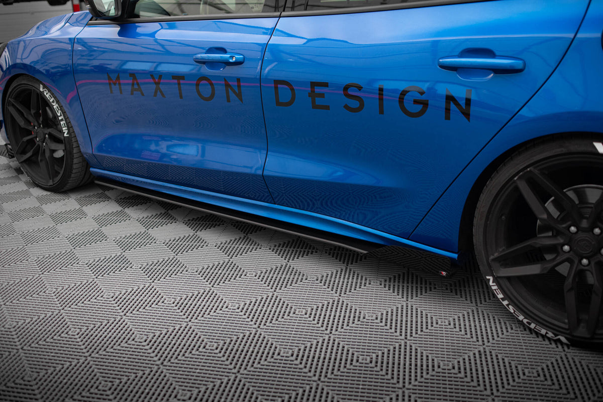 Seitenschweller Flaps passend für Ford Focus ST / ST-Line Mk4 schwarz Hochglanz – Ansicht 3