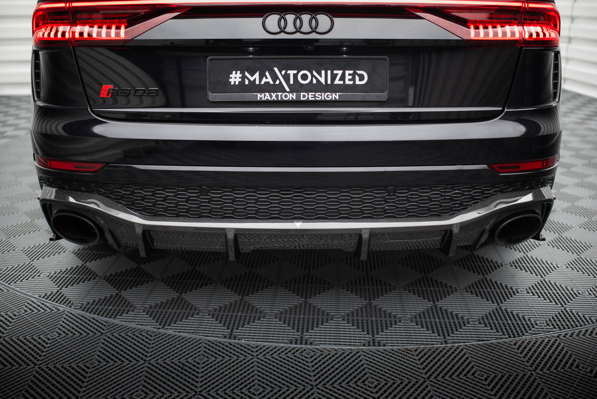 Prepreg Carbon Fiber Diffusor Heck Ansatz passend für Audi RSQ8 Mk1 – Ansicht 6