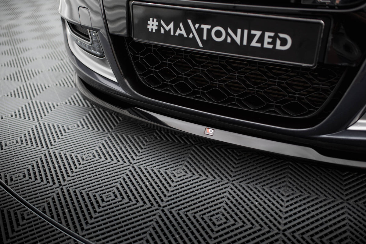 Street+ Spoilerlippe Front Ansatz V.2 passend für Renault Megane GT Mk3 Facelift schwarz Hochglanz – Ansicht 4