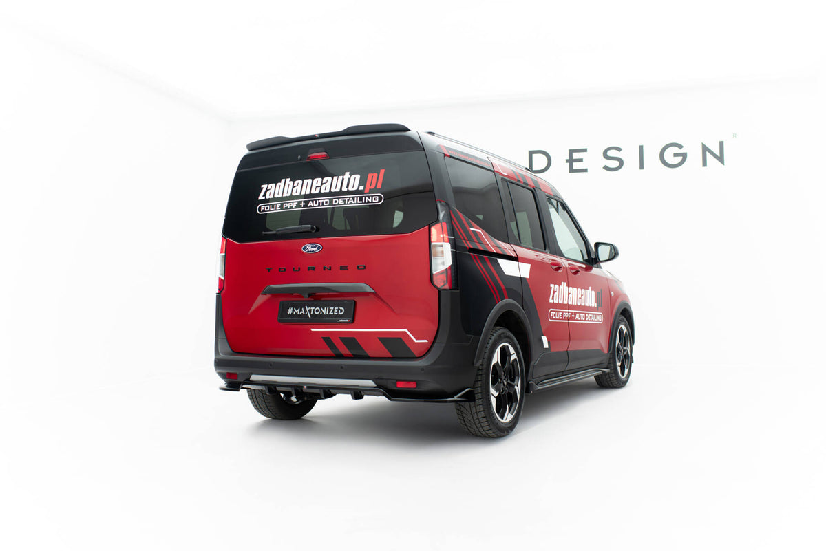 Heckspoiler Lippe Ford Tourneo Courier Mk2 schwarz Hochglanz – Ansicht 3