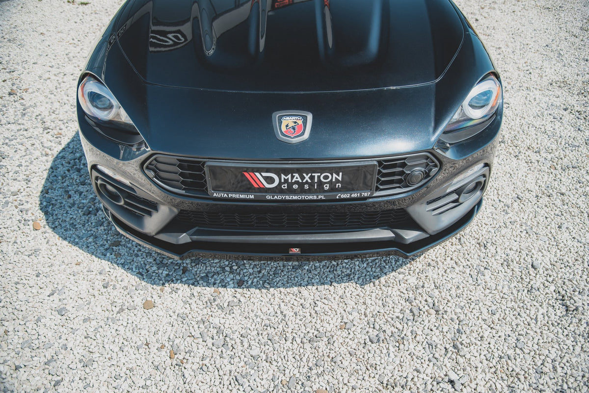 Street+ Spoilerlippe Front Ansatz passend für Abarth 124 Spider  schwarz Hochglanz – Ansicht 3