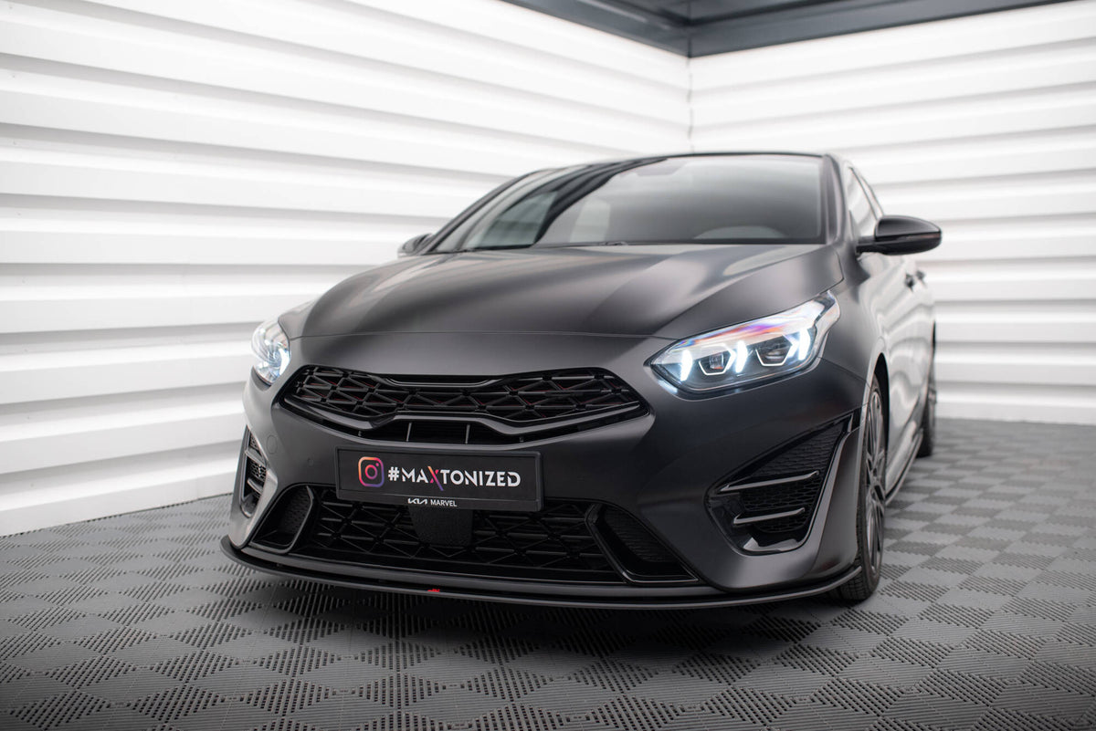 Street Pro Street+ Spoilerlippe Front Ansatz passend für Kia Proceed GT Mk3 Facelift / Ceed GT / GT - Line Mk1 Facelift – Ansicht 4
