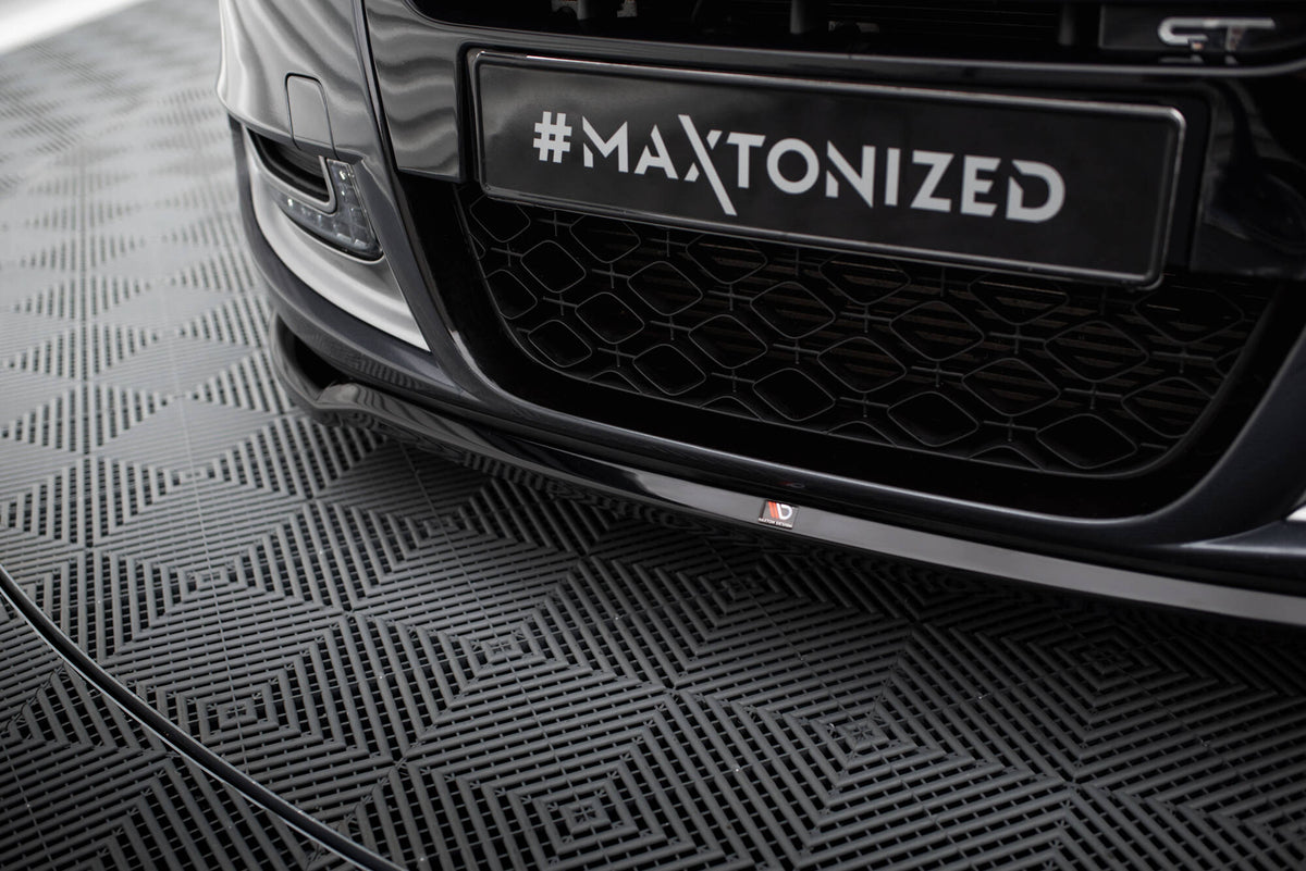 Street+ Spoilerlippe Front Ansatz V.1 passend für Renault Megane GT Mk3 Facelift schwarz Hochglanz – Ansicht 4