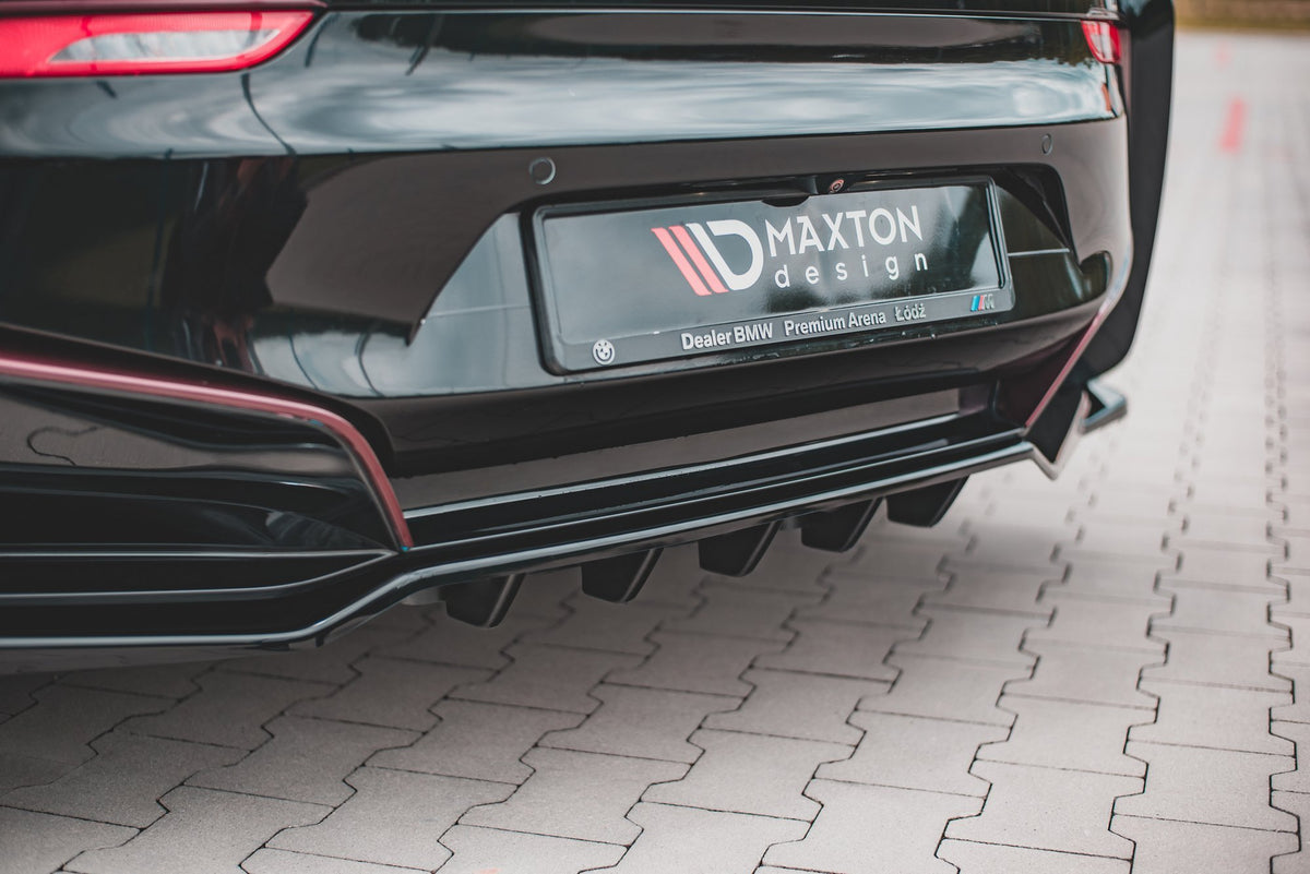 Street+ Mittlerer Diffusor RACE passend für BMW i8 schwarz Hochglanz – Ansicht 3