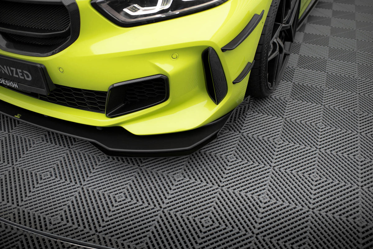 Front Stoßstange Flaps passend für BMW 1er M-Paket / M135i / 128ti F40 schwarz Hochglanz – Ansicht 4